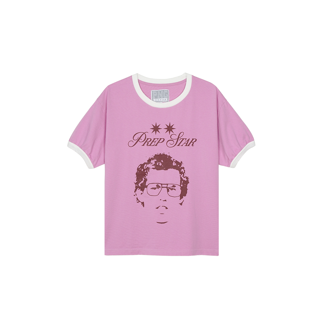 피엔지 저널 프렙스타 티셔츠 핑크(PNG Journal Prep Star T Shirt Pink)
