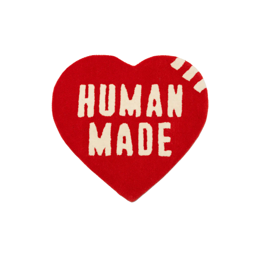 HM29GD073 Human Made Heart Rug Medium Red