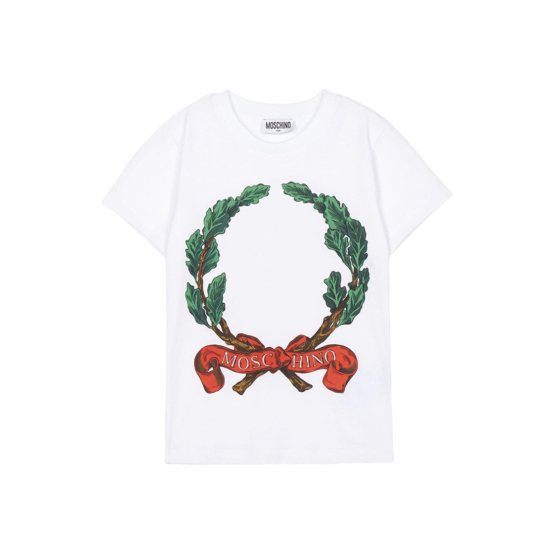 HMM058-LAA02-10101 (Kids) Moschino Short Sleeve T-Shirt White