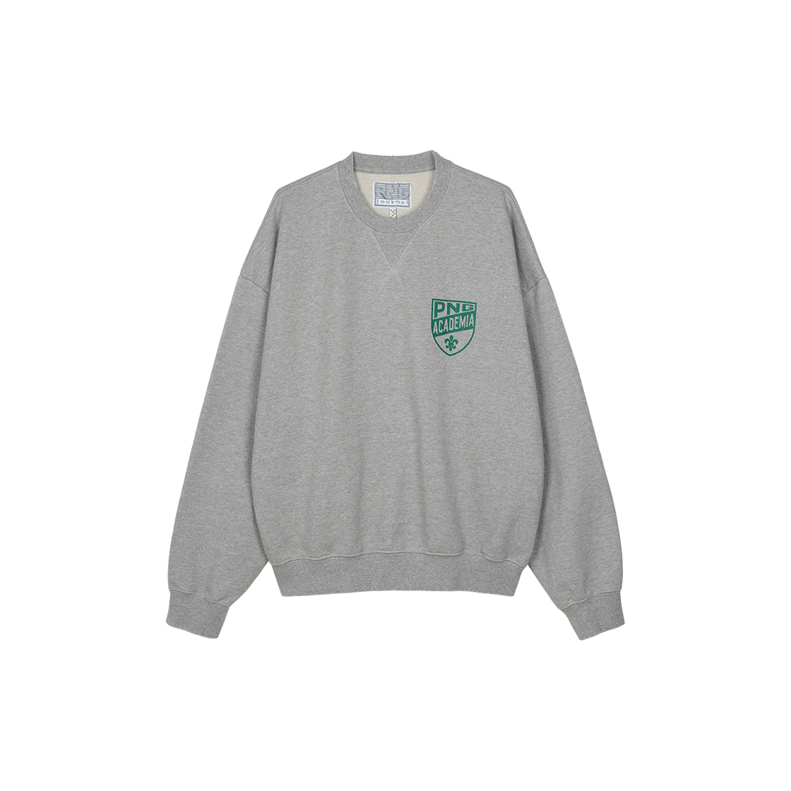 피엔지 저널 아카데미아 스웻 셔츠 그레이(PNG Journal Academia Sweat Shirt Gray)
