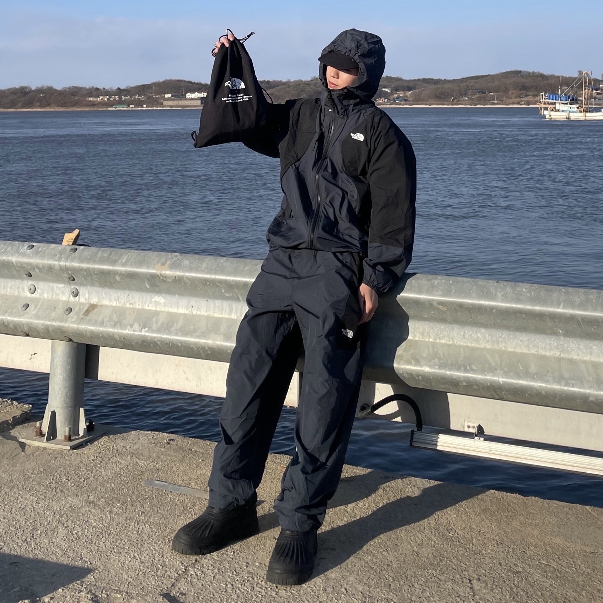 The North Face 1994 Pants Midnight Navy - 25SS 착용 스타일 - 1