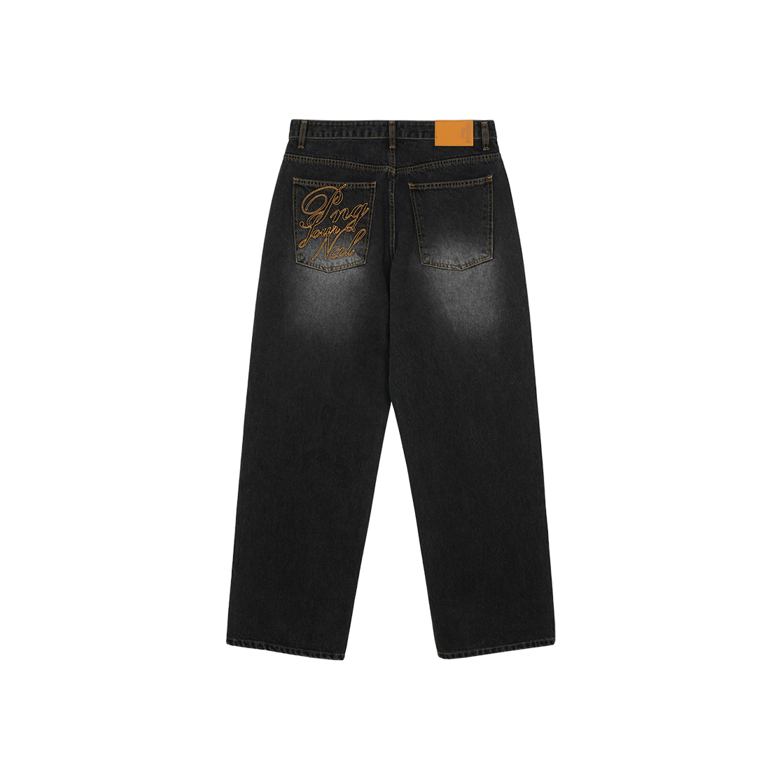 피엔지 저널 아카데미아 데님 팬츠 블랙(PNG Journal Academia Denim Pants Black) - 2