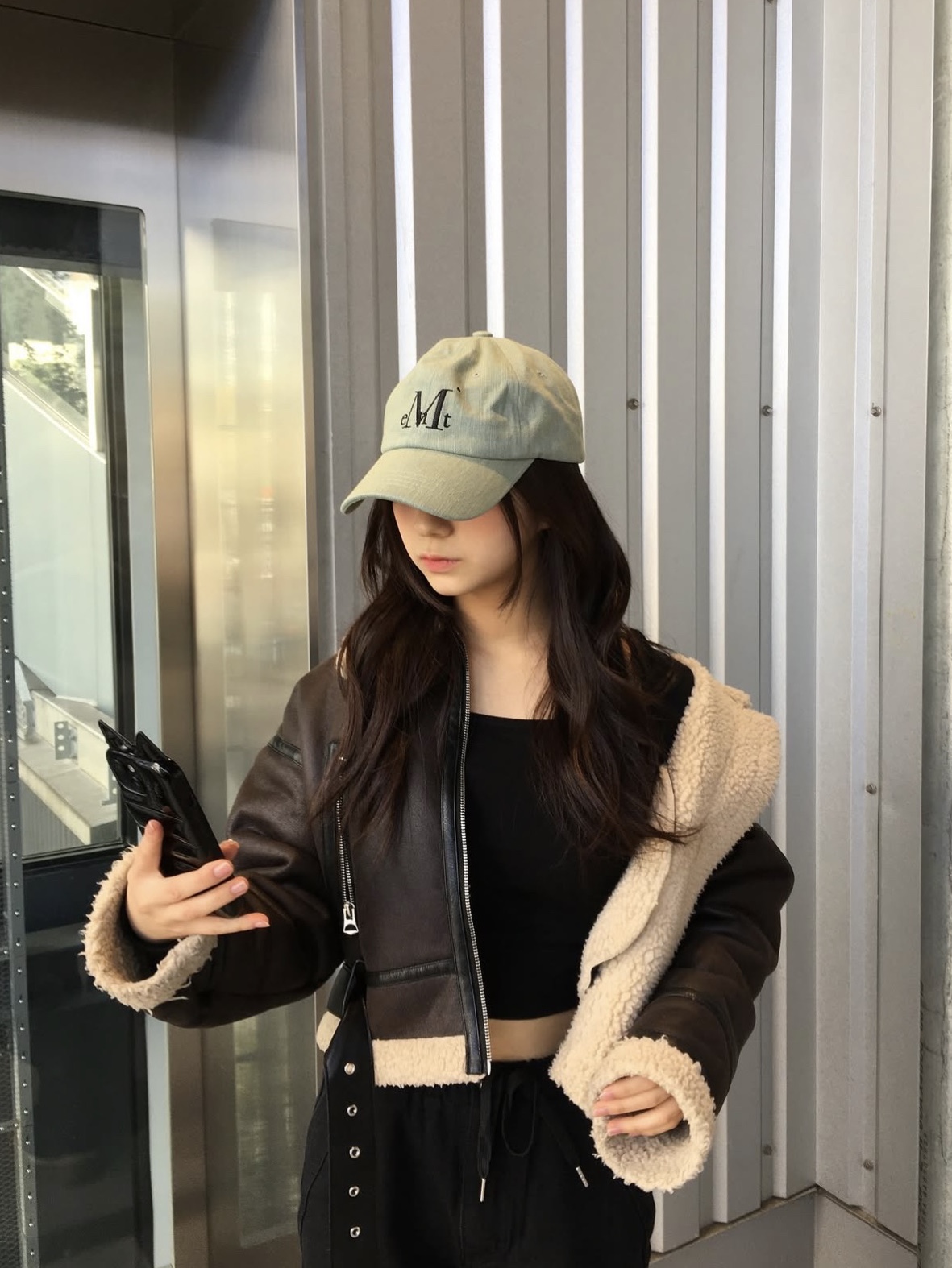 MUCENT Signature Ball Cap Tin Washing Denim 착용 스타일 - 2