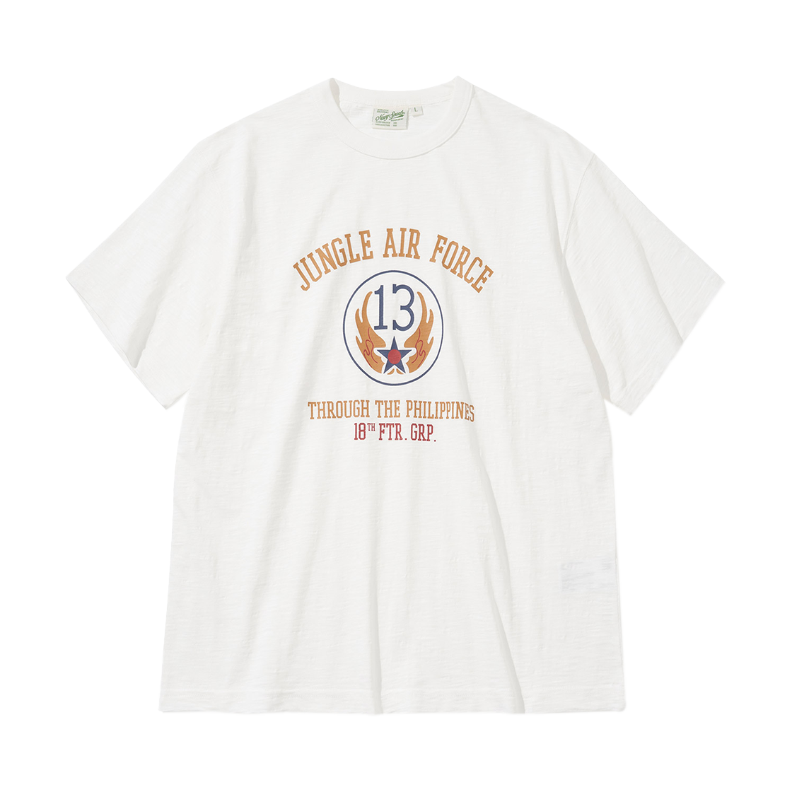유니폼브릿지 정글 에어포스 슬럽 숏슬리브 티 오프 화이트