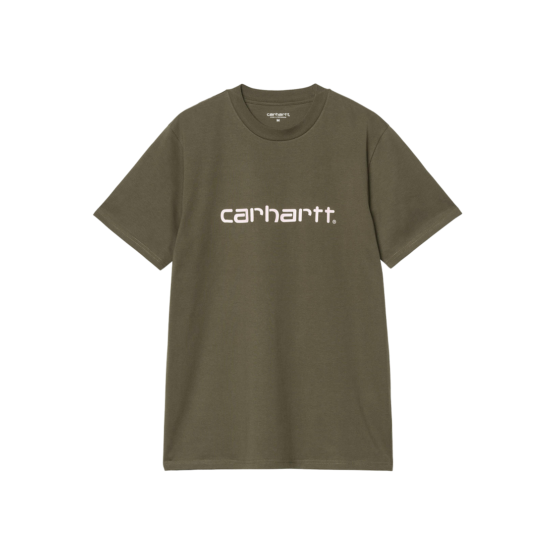 I031047-2QH-XX Carhartt WIP S/S Script T-Shirt Turtle Air Pink - 대표 이미지 #1