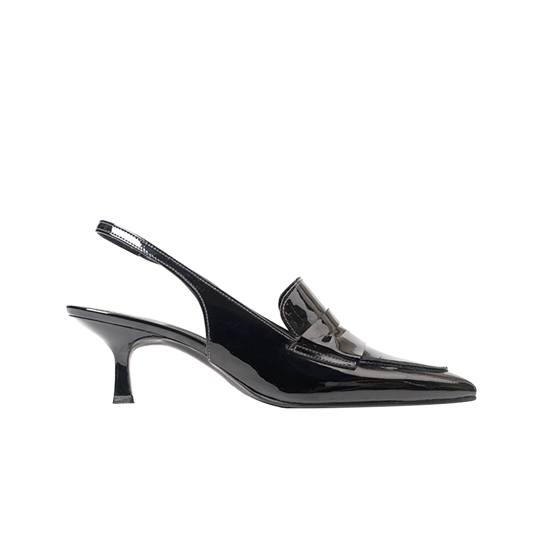 페니플레이트 여성 스틸레토 글로시블랙(PENNY PLATE Women Stiletto Glossy Black)