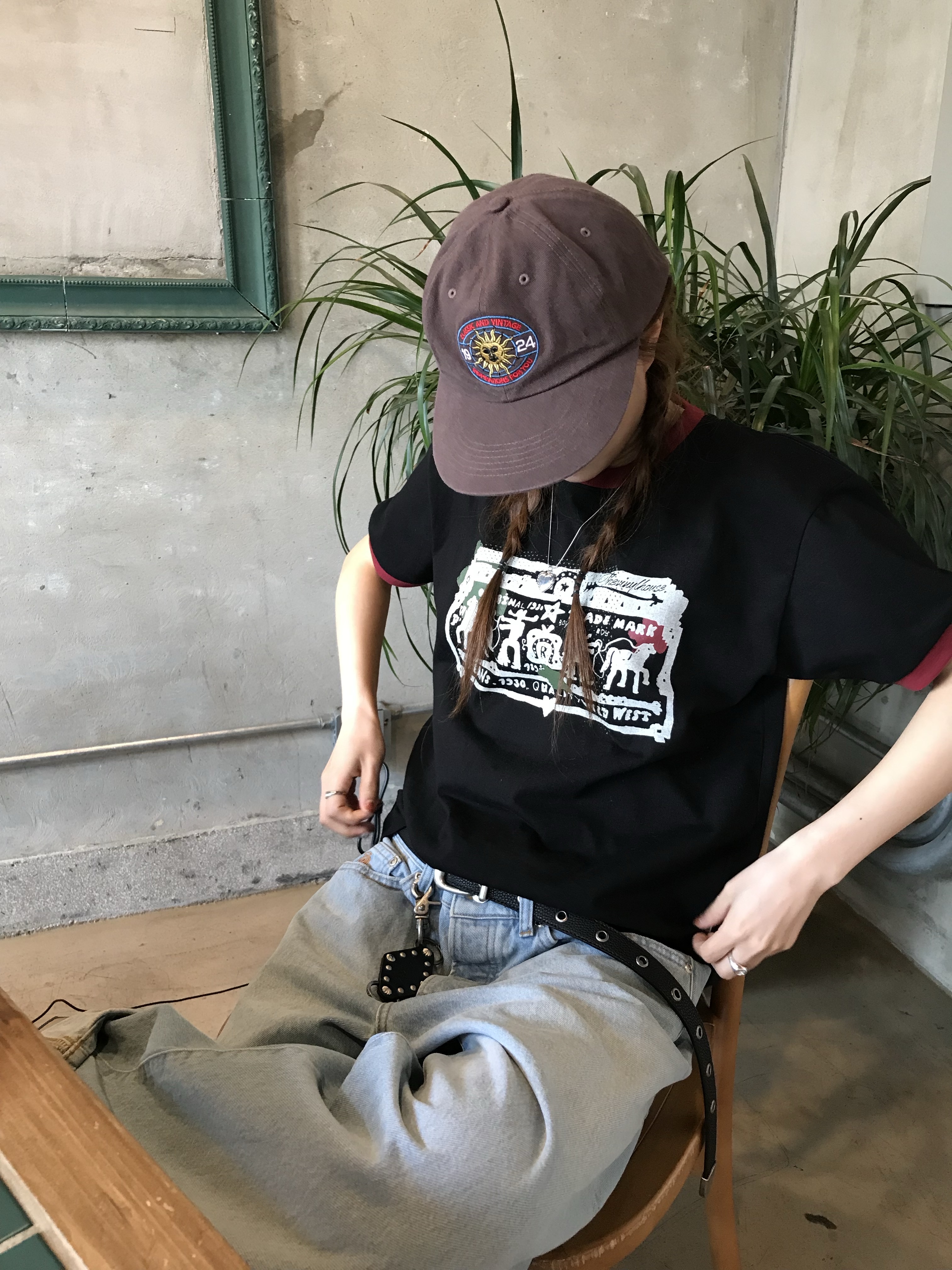 Stussy Denim Big OL' Jean Light Wash 착용 스타일 - 2