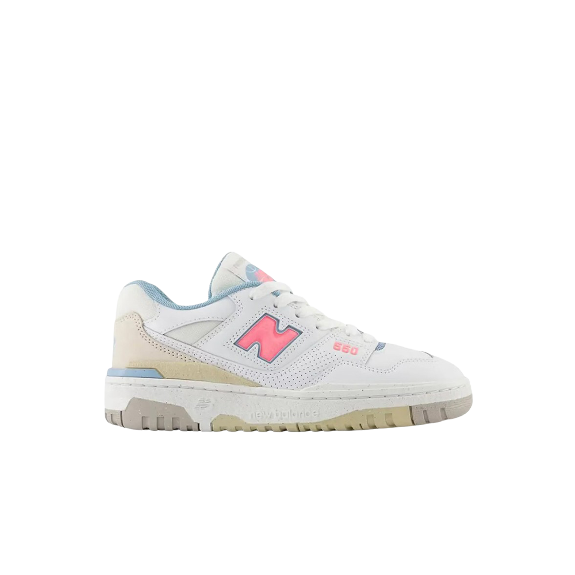 GSB550EP (GS) New Balance 550 White Ultra Pink