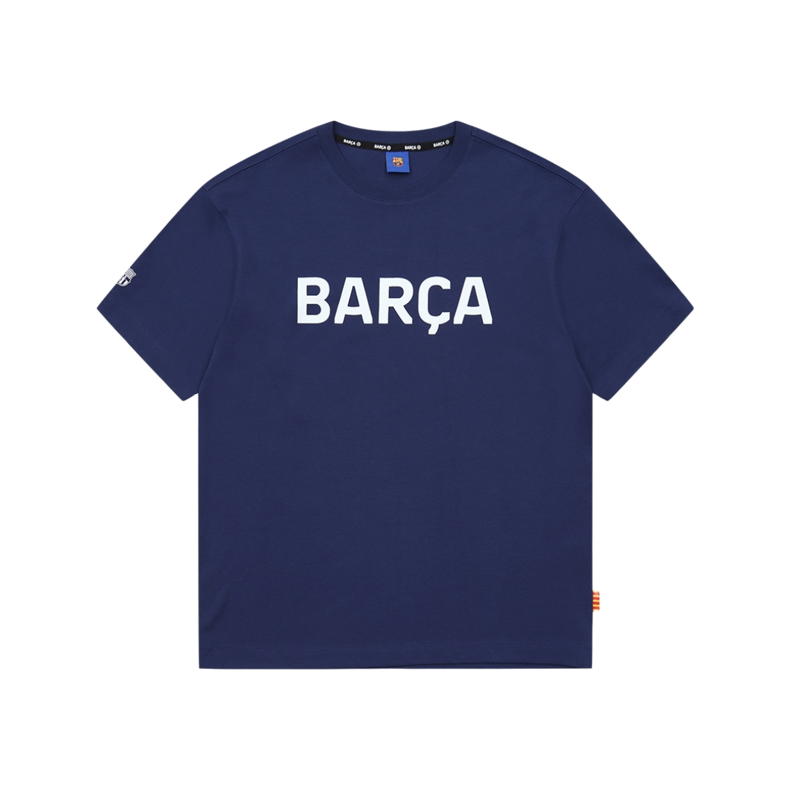 FC 바르셀로나 클래식 라인 반팔티셔츠 네이비(FC Barcelona Classic Line T-Shirt Navy)