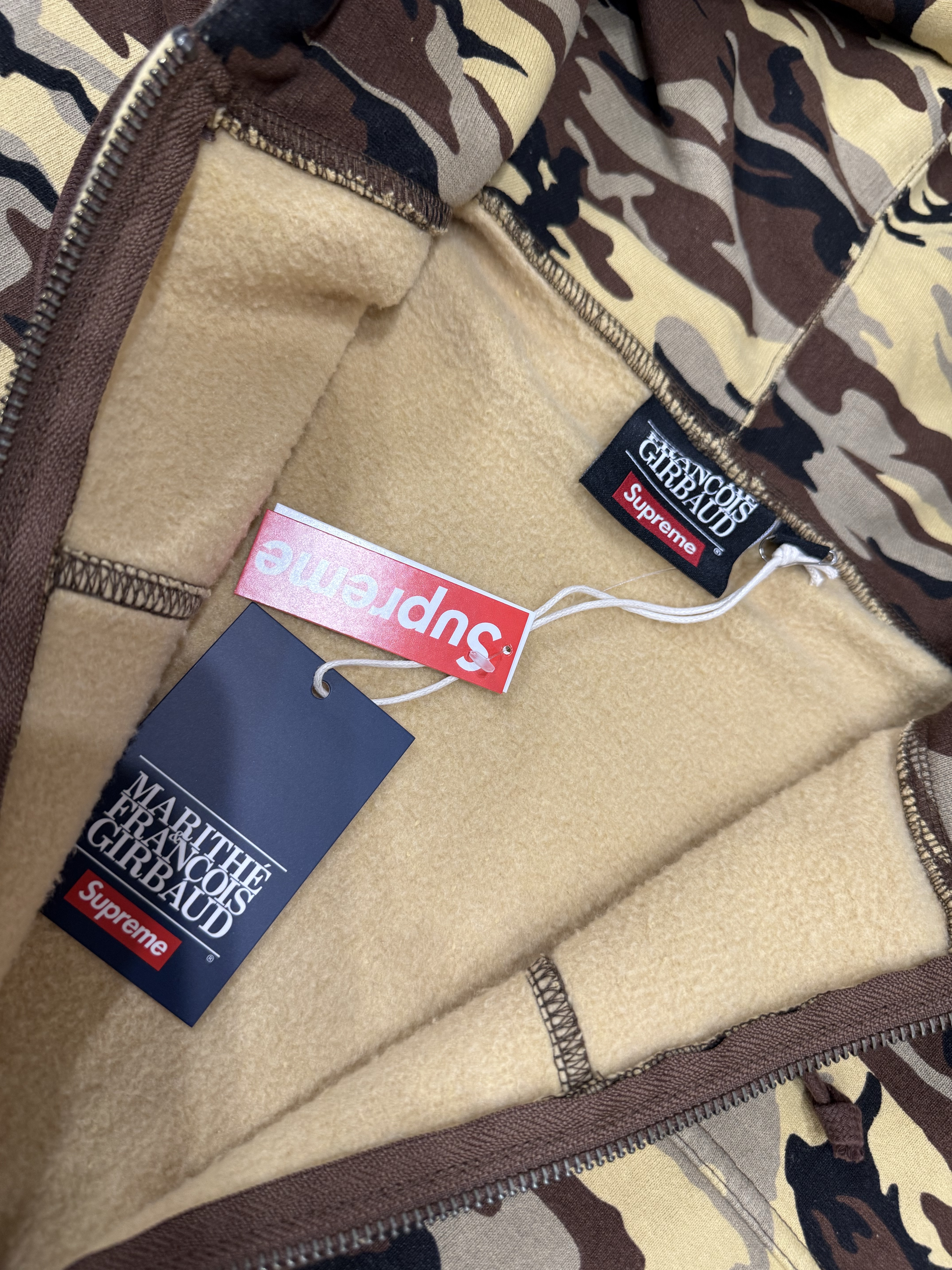 Supreme x Marithe Francois Girbaud Zip Up Hooded Sweatshirt Camo - 25SS 착용 스타일 - 10