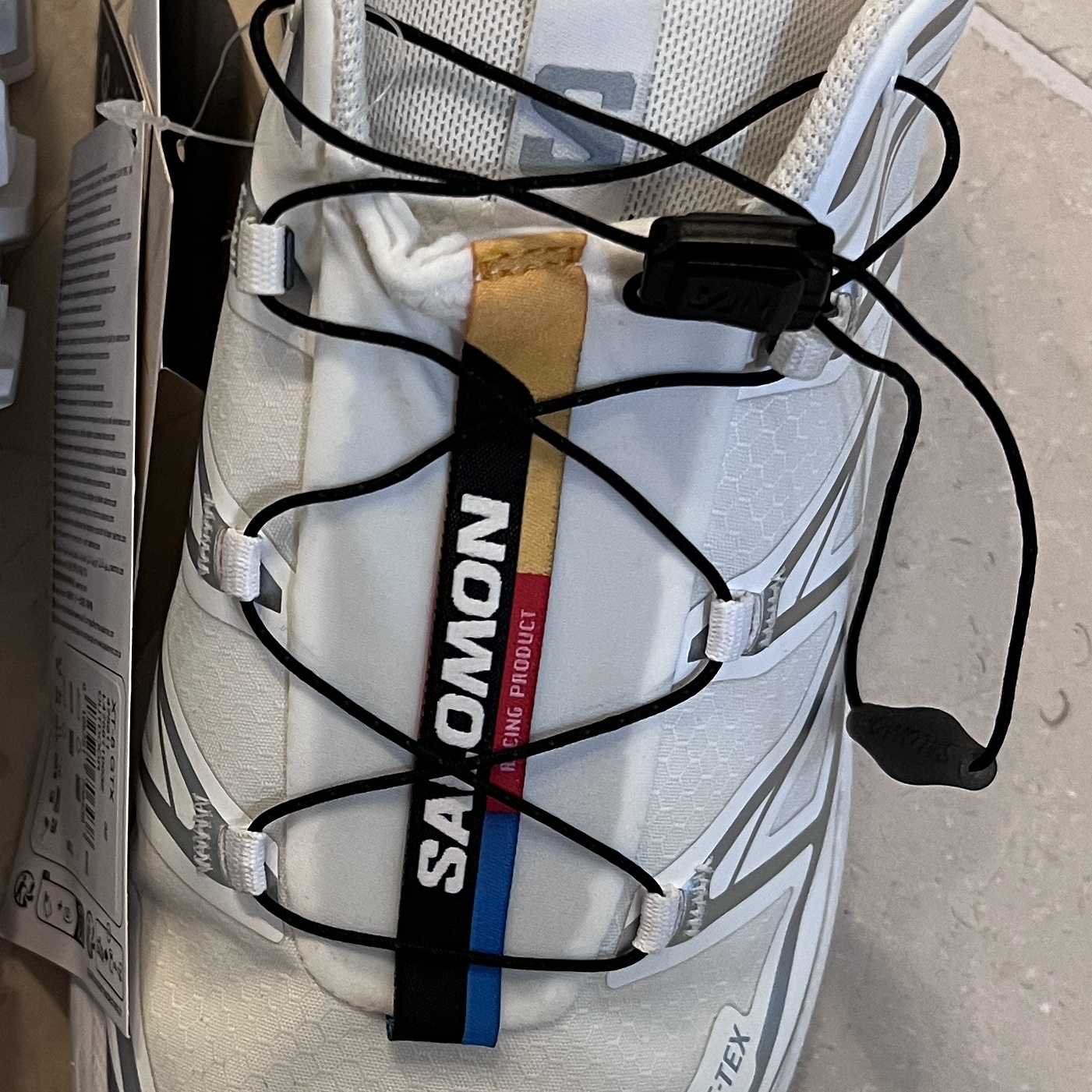 Salomon XT-6 Gore-Tex White Silver 착용 스타일