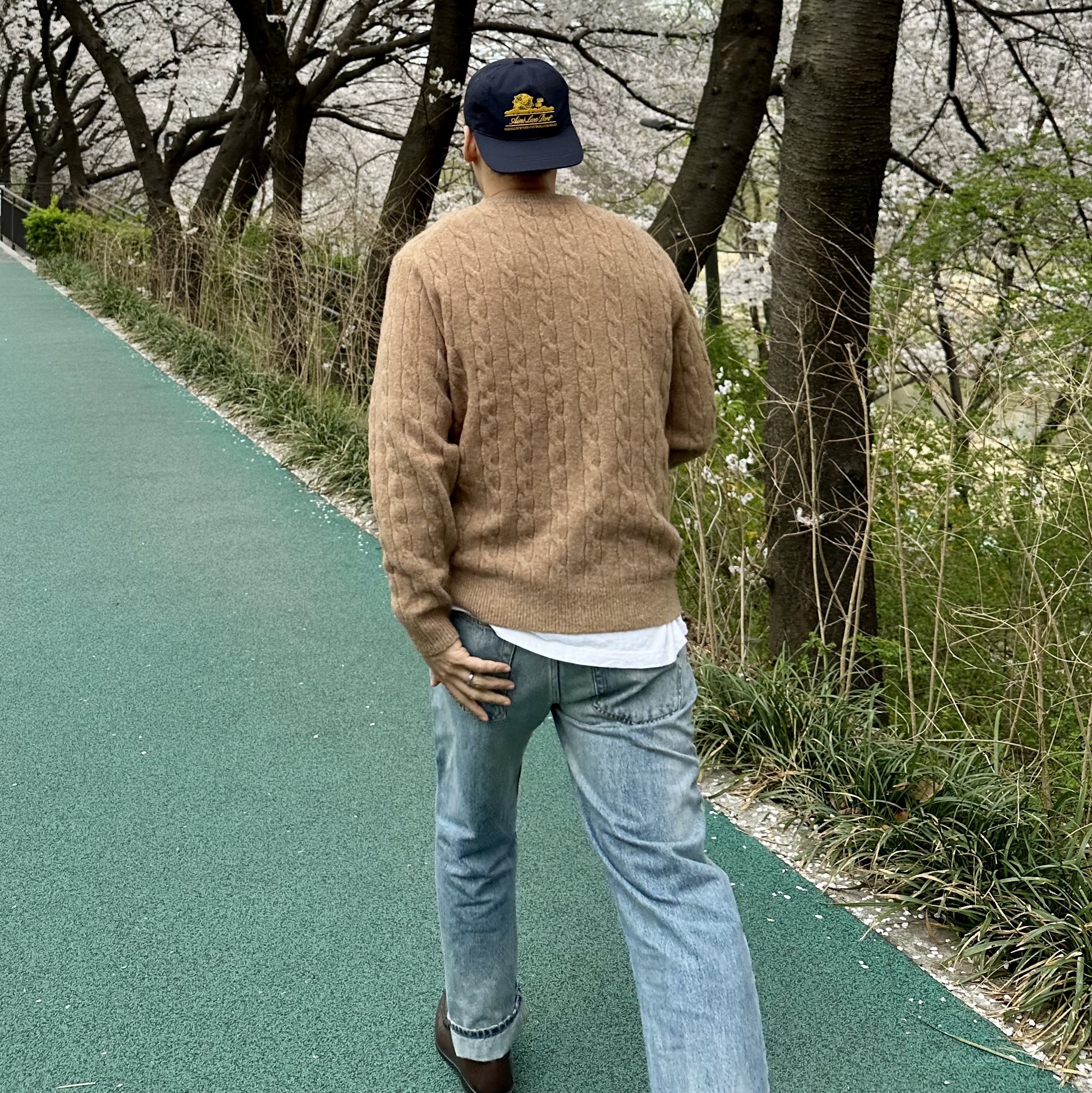 Aime Leon Dore Unisphere Evening Blue 착용 스타일