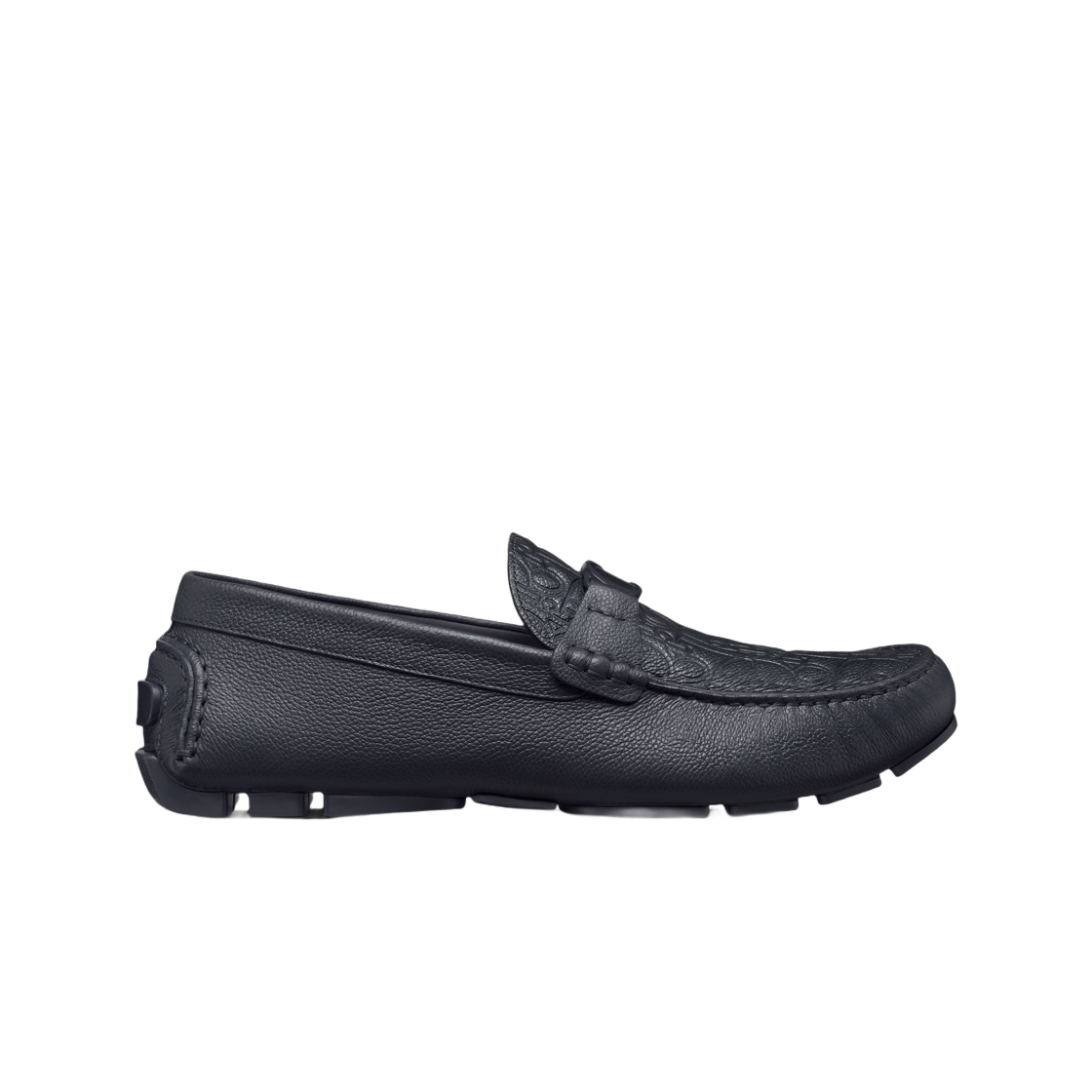 3LO114ZAY-H530 Dior Odeon Loafer Grained Calfskin and Dior Gravity Leather Navy Blue
