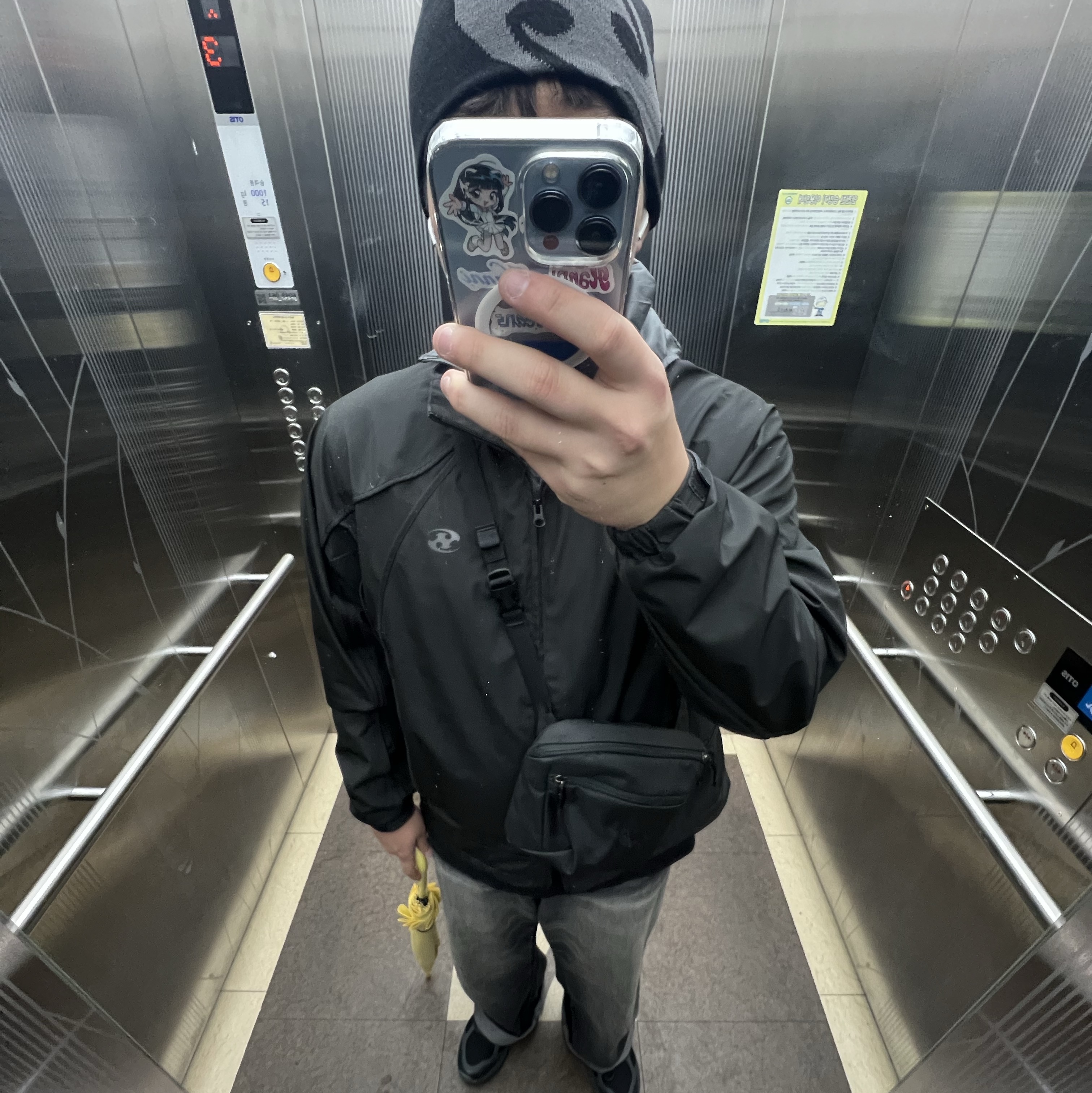 Sansan Gear Logo Beanie Black__25SS, Sansan Gear Docking Jacket V2 Black - 23FW 착용 스타일