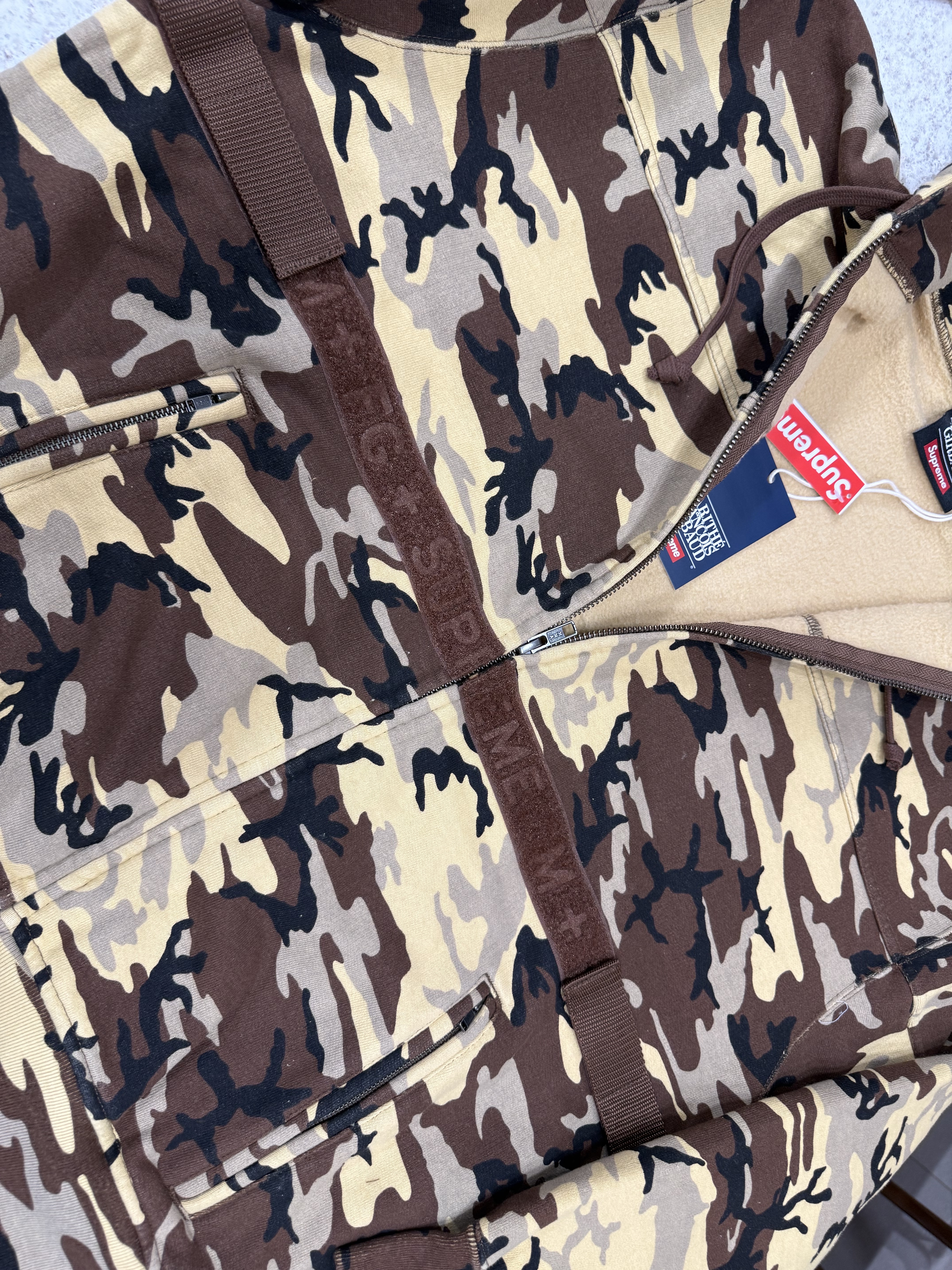 Supreme x Marithe Francois Girbaud Zip Up Hooded Sweatshirt Camo - 25SS 착용 스타일 - 9