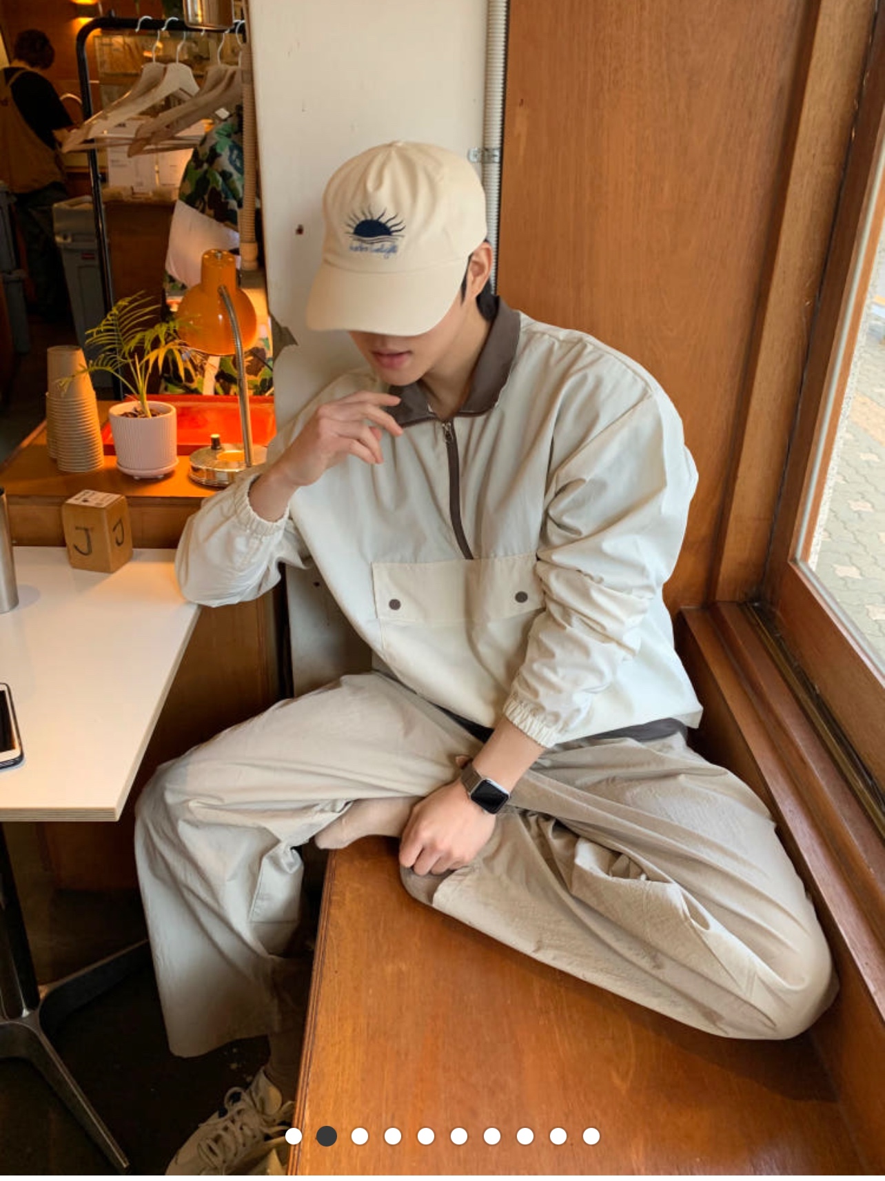 (W) Adidas Country OG Night Indigo Off White 착용 스타일 - 1