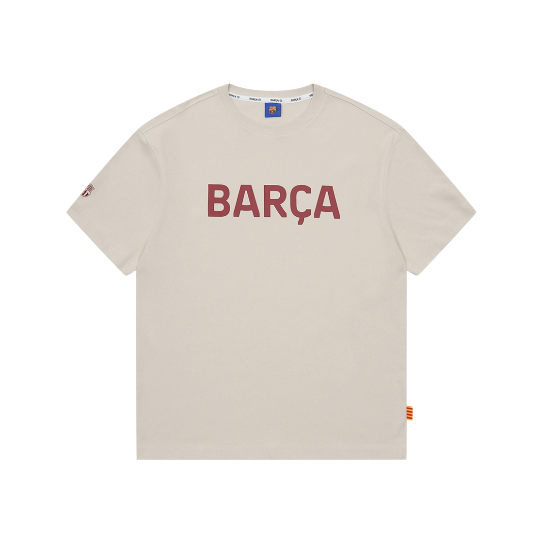 FC 바르셀로나 클래식 라인 반팔티셔츠 베이지(FC Barcelona Classic Line T-Shirt Beige)