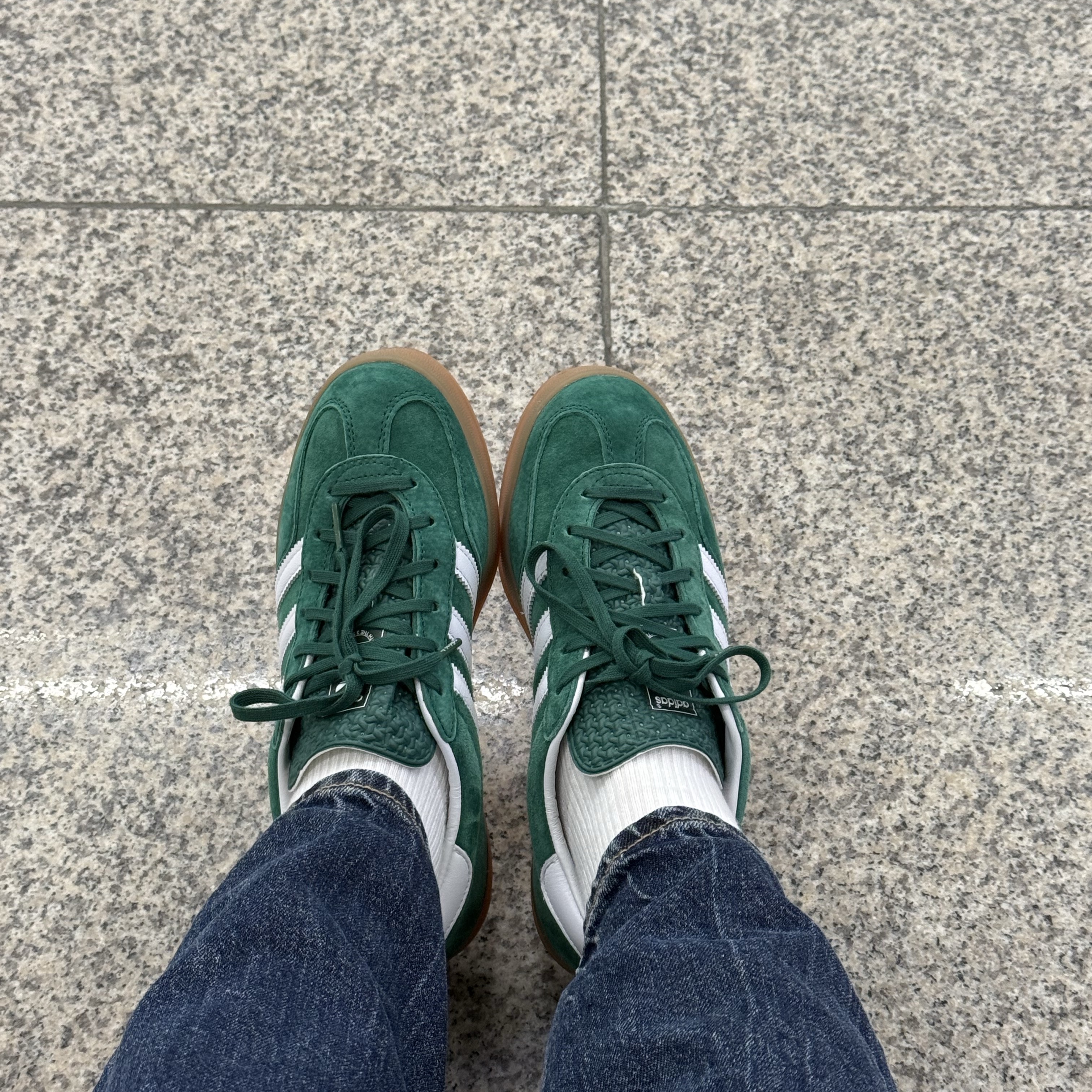 Adidas Gazelle Indoor Collegiate Green 착용 스타일 - 2