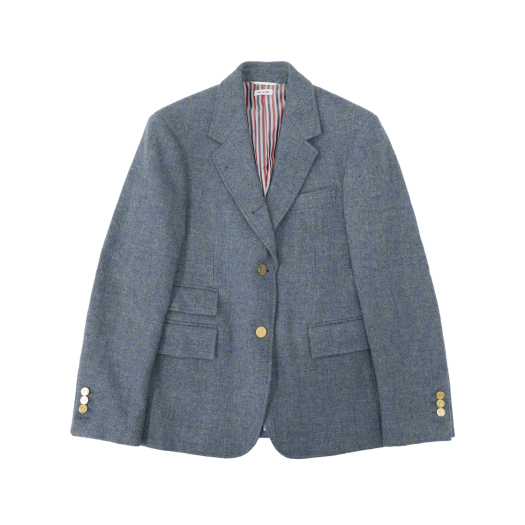 FBC775A Thom Browne Harris Tweed Single Breasted Blazer