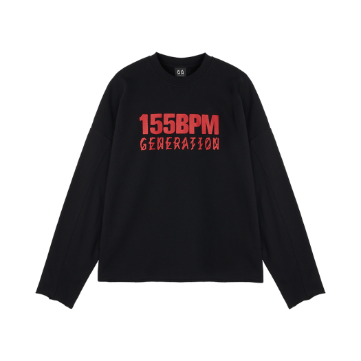 44 레이블 그룹 세이프 스페이스 크루넥 블랙 - 25SS