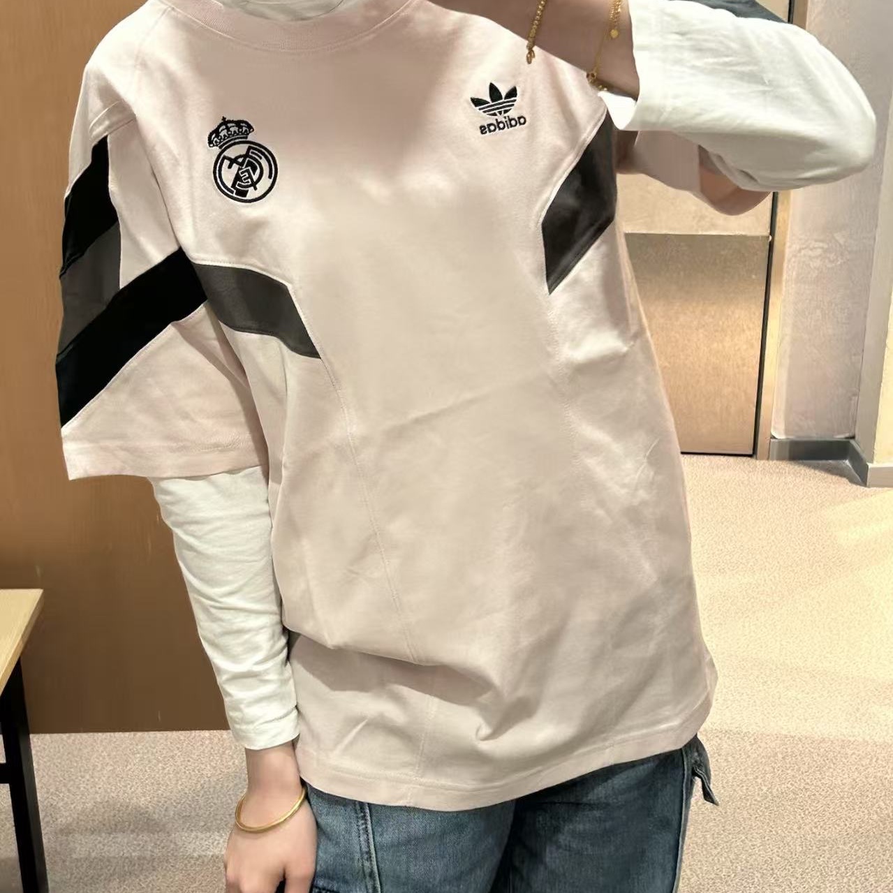 Adidas Real Madrid Originals T-Shirt Street Wear - KR Sizing 착용 스타일 - 1