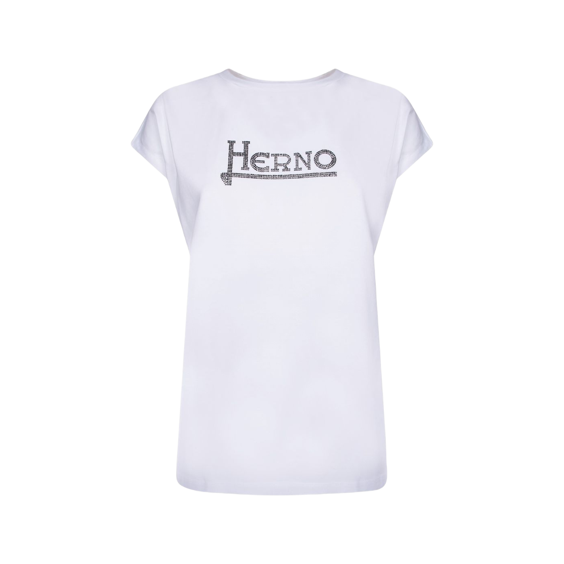 (W) 에르노 숏슬리브 티셔츠 화이트((W) Herno Short Sleeve T-Shirt White)