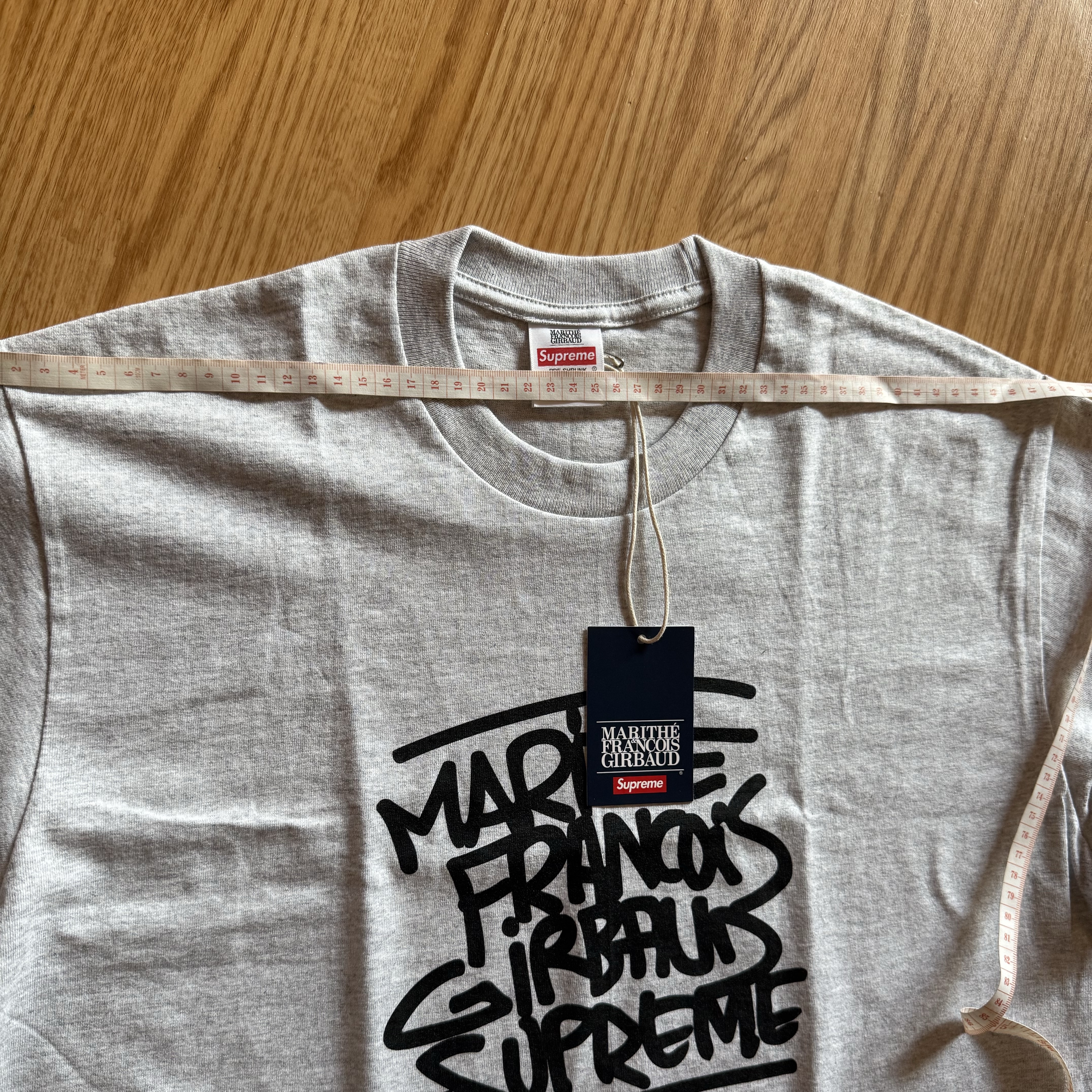 슈프림 x 마리떼 프랑소와 저버 티셔츠 애쉬 그레이 - 25SS