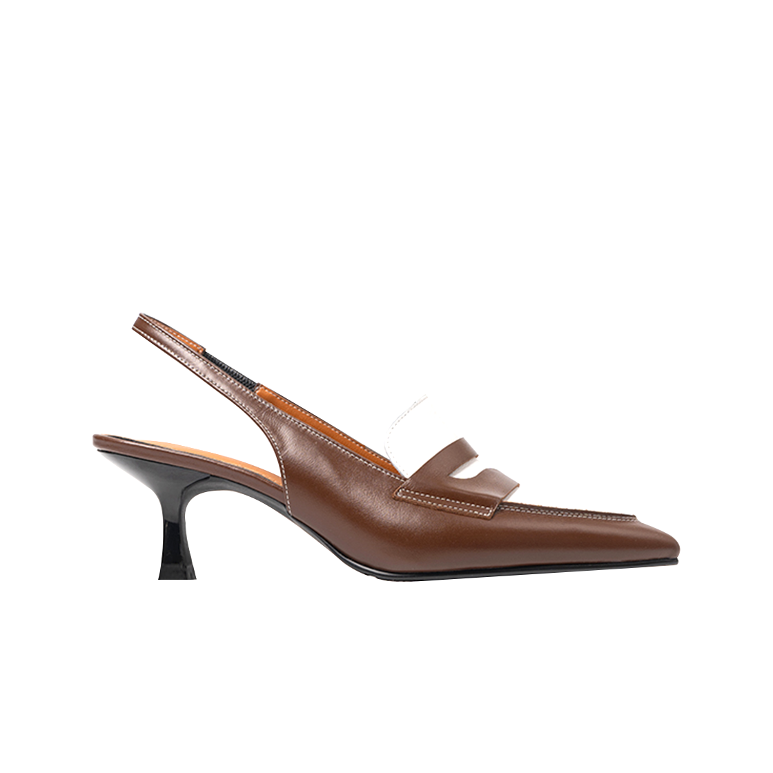 페니플레이트 여성 스틸레토 브라운(PENNY PLATE Women Stiletto Brown)