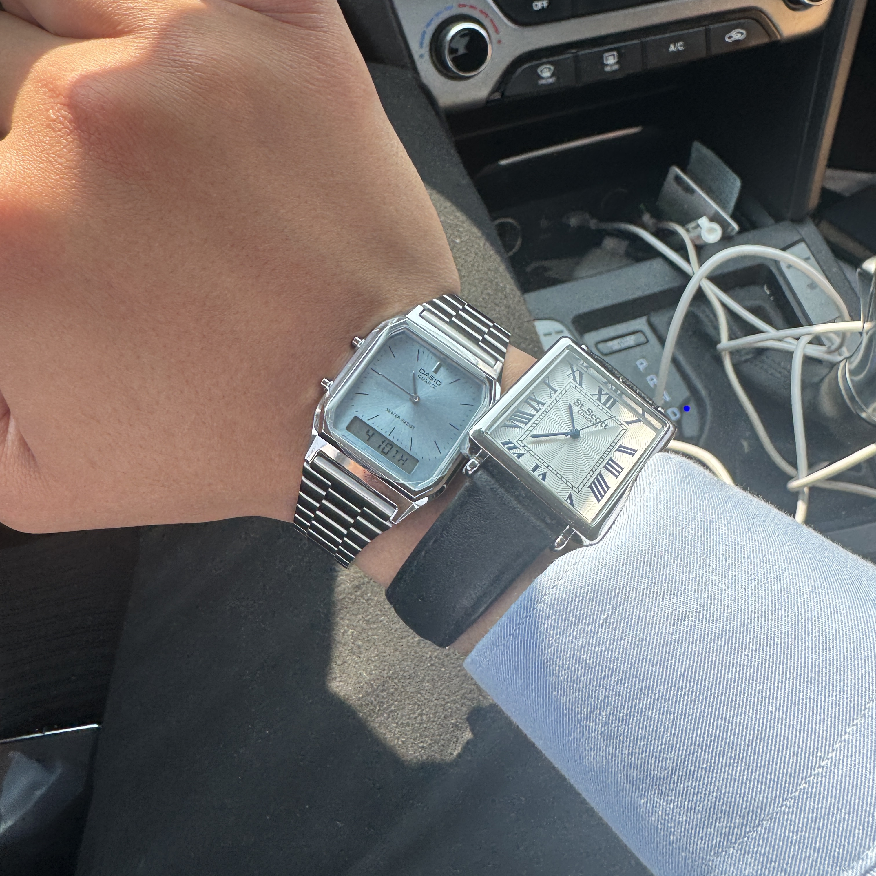 Casio AQ-230A-2A1MQY 착용 스타일