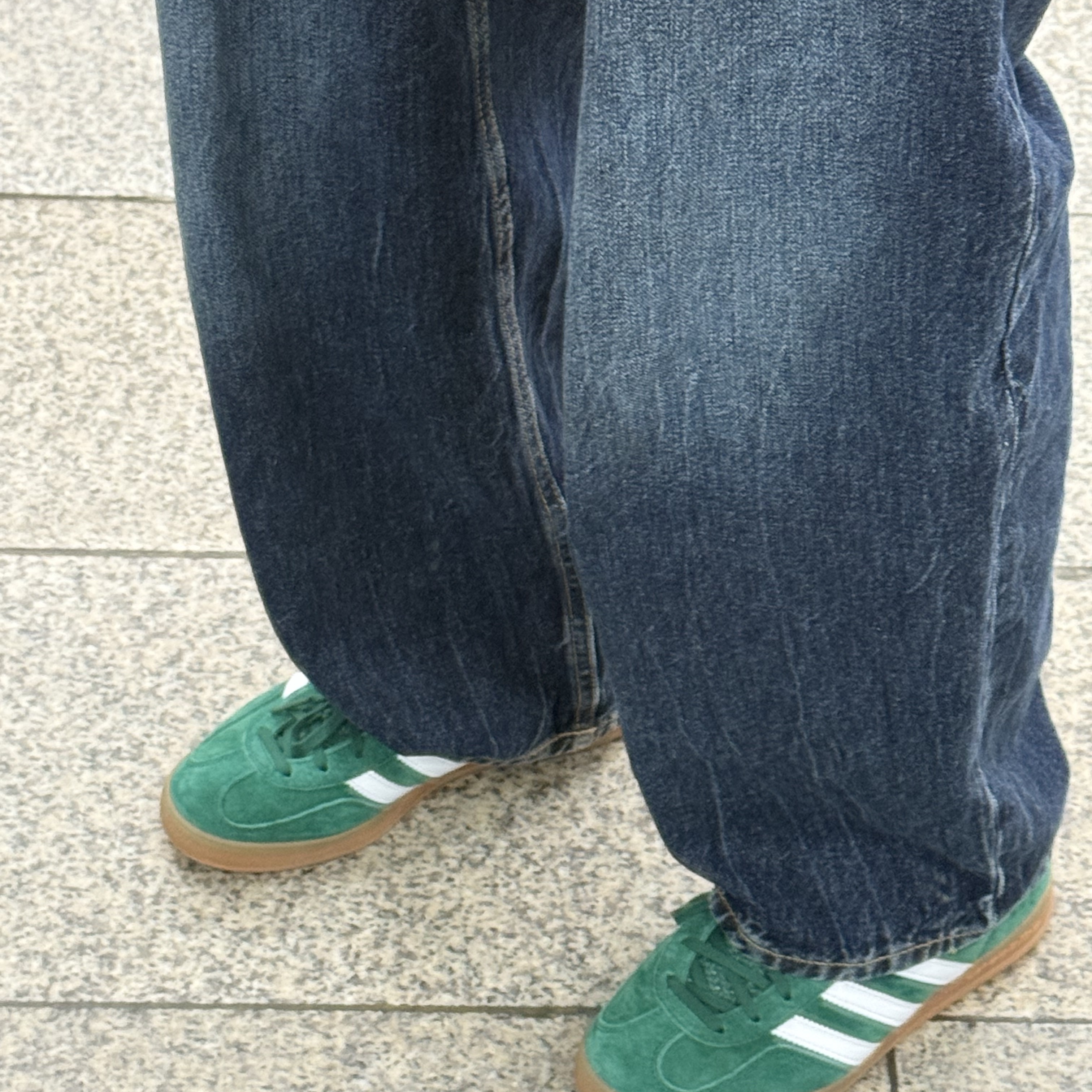 Adidas Gazelle Indoor Collegiate Green 착용 스타일 - 1