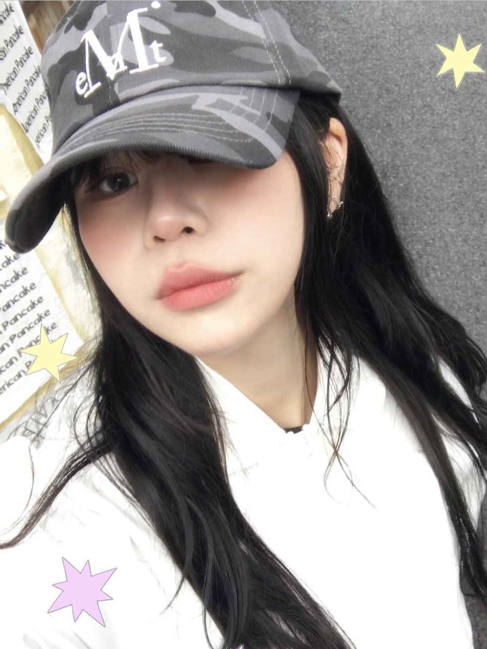 Mucent Signature Camo Ballcap Gray 착용 스타일 - 1
