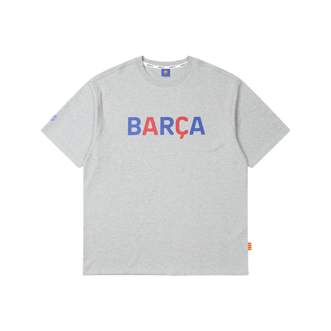 FC 바르셀로나 클래식 라인 반팔티셔츠 멜란지 그레이(FC Barcelona Classic Line T-Shirt Melange Grey)