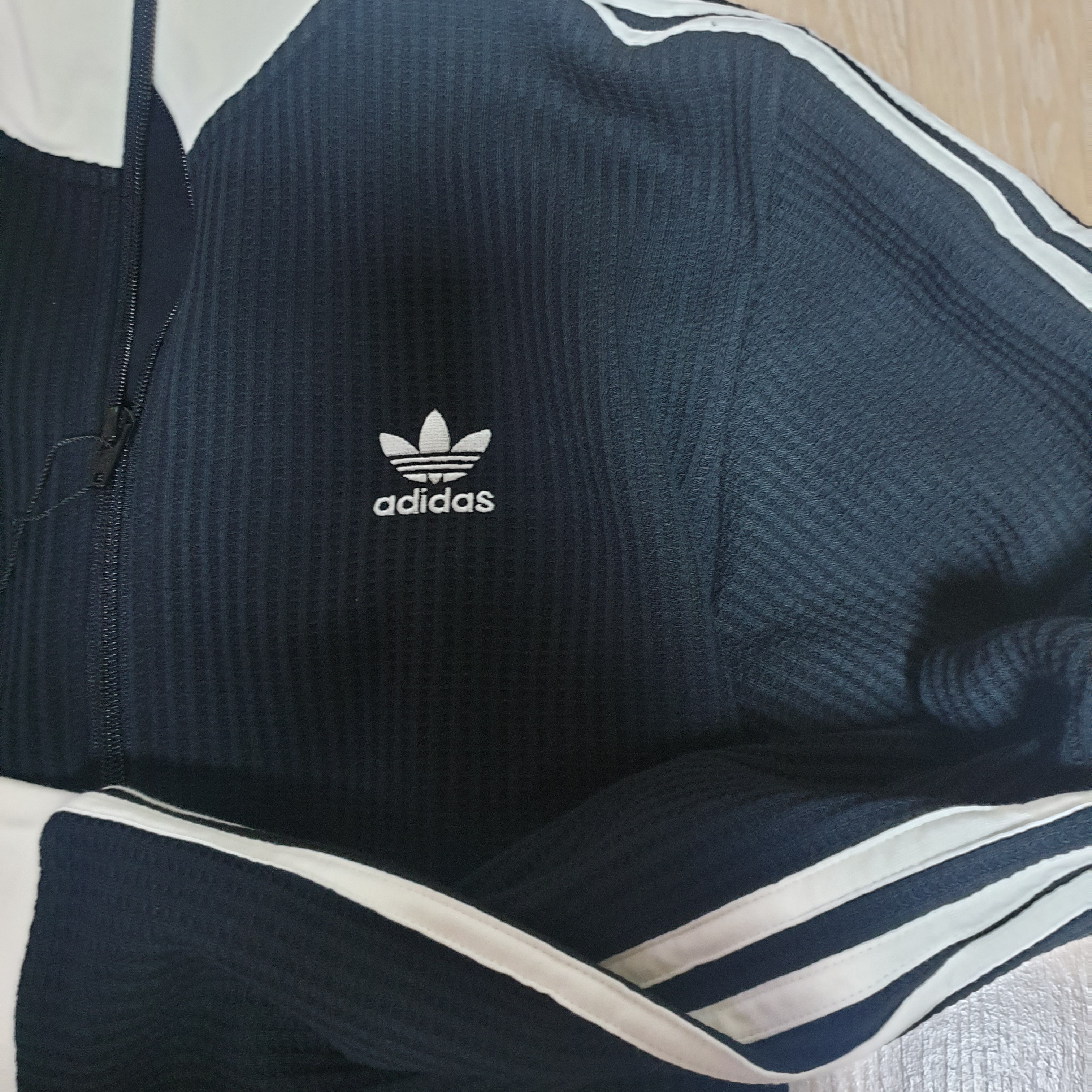 Adidas Waffle Beckenbauer Track Top Black - KR Sizing 착용 스타일