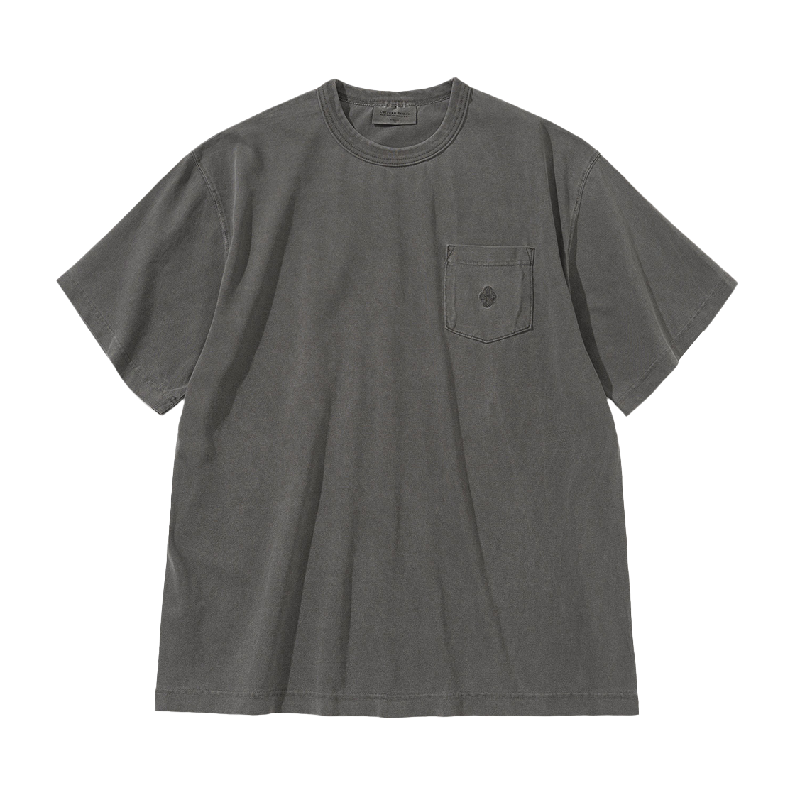유니폼브릿지 유비씨 다잉 포켓 숏슬리브 티 피그먼트 차콜