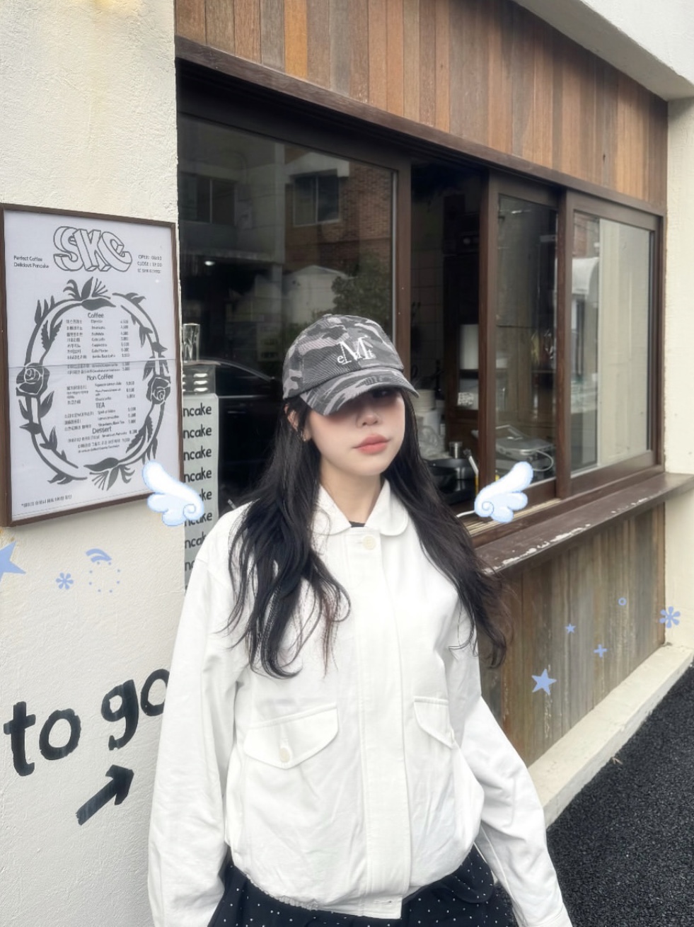 Mucent Signature Camo Ballcap Gray 착용 스타일 - 2