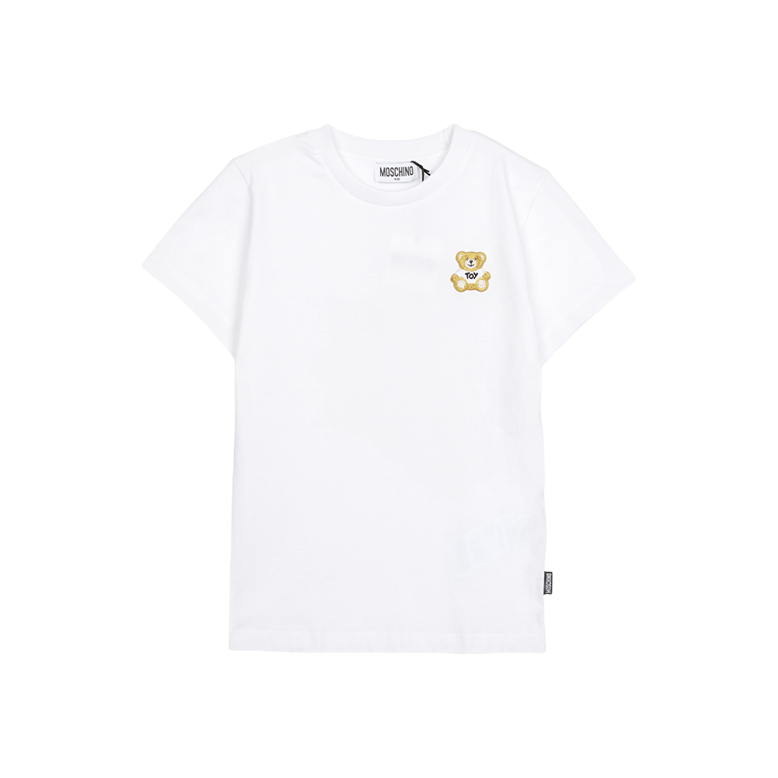 (키즈) 모스키노 숏슬리브 티셔츠 화이트((Kids) Moschino Short Sleeve T-Shirt White) - 1