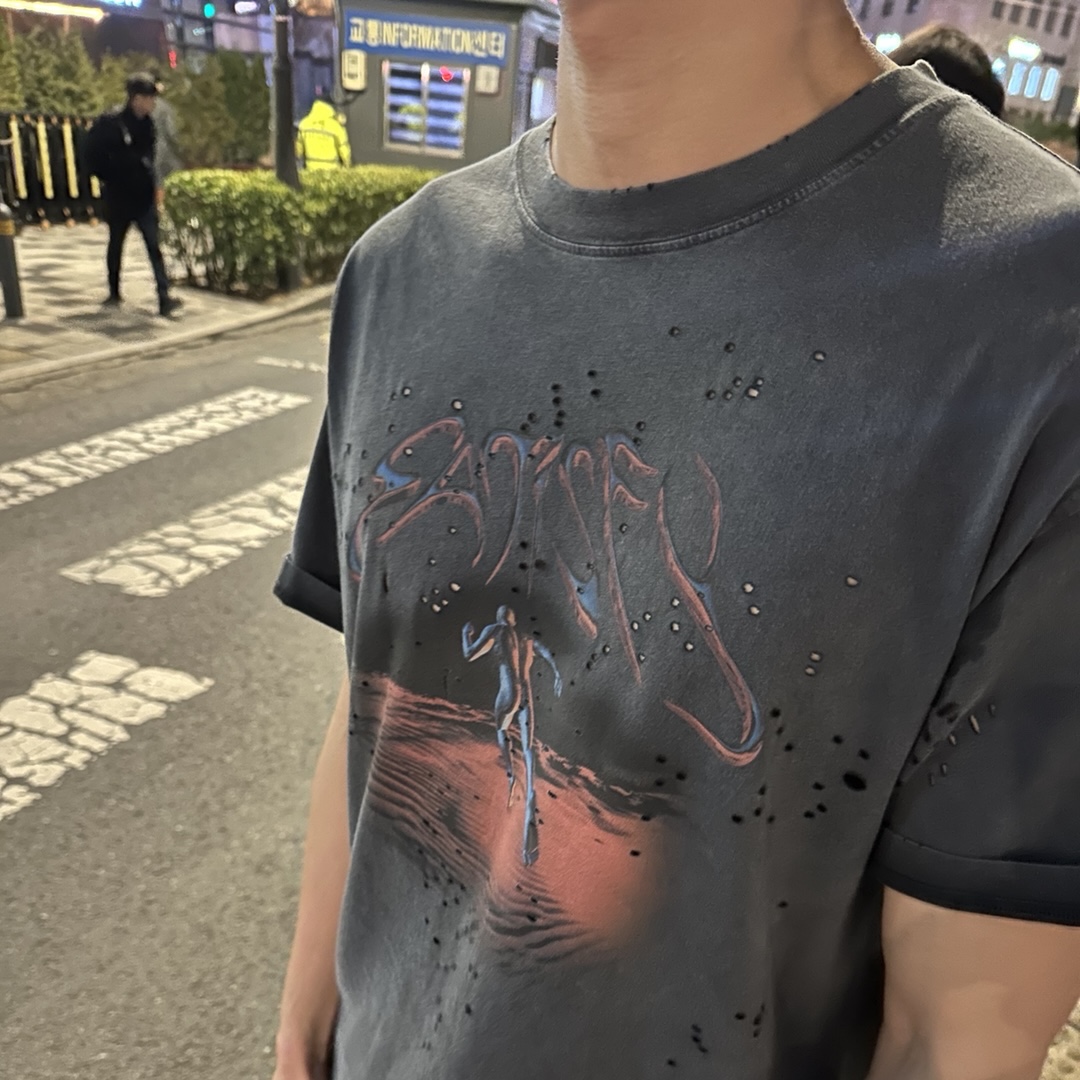 Satisfy Mothtech T-Shirt Aged Black 착용 스타일