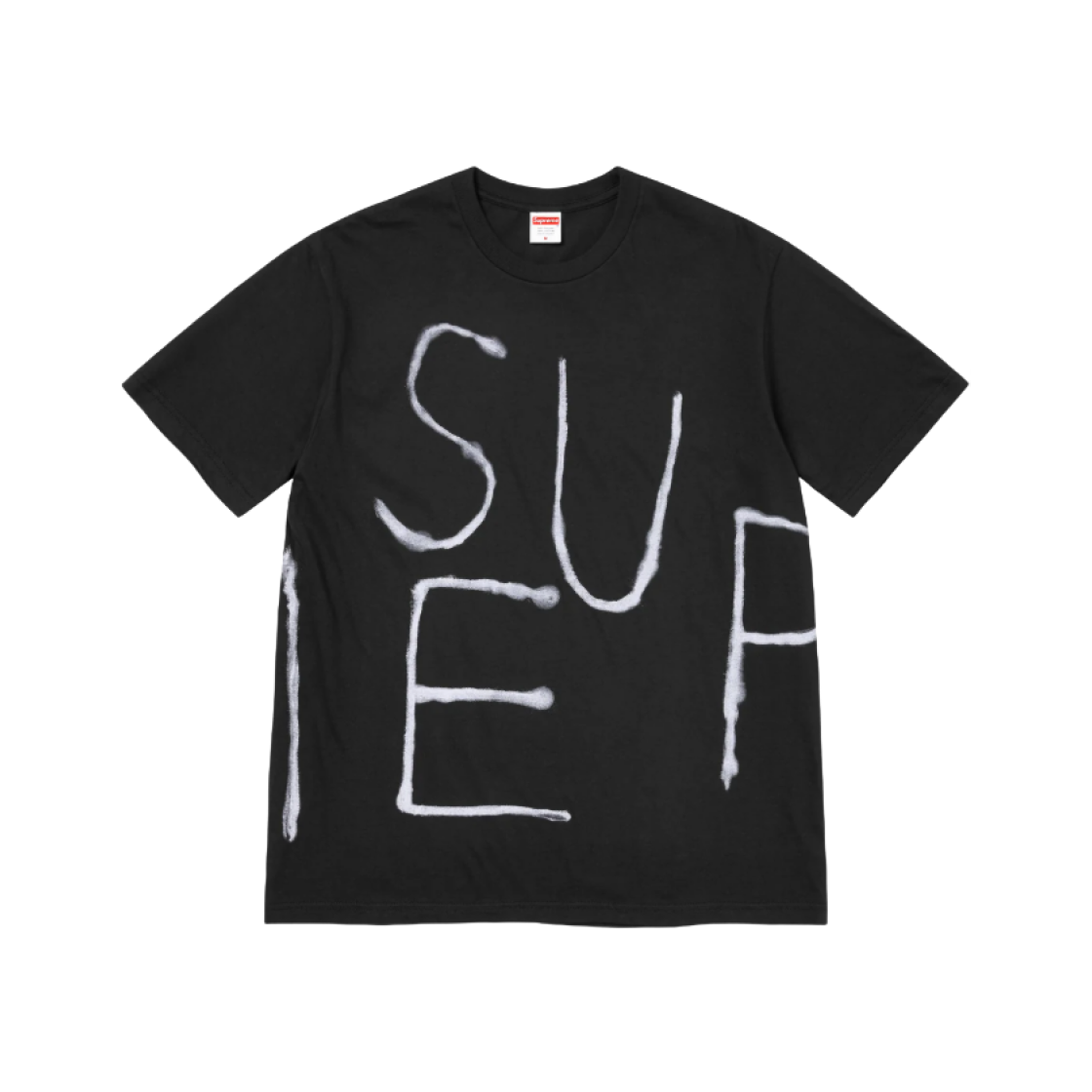 슈프림 페인티드 티셔츠 블랙 - 25SS