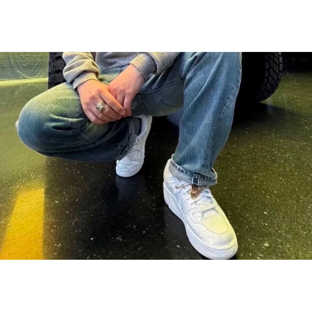 Nike x Nigo Air Force 3 Low SP White 착용 스타일 - 2