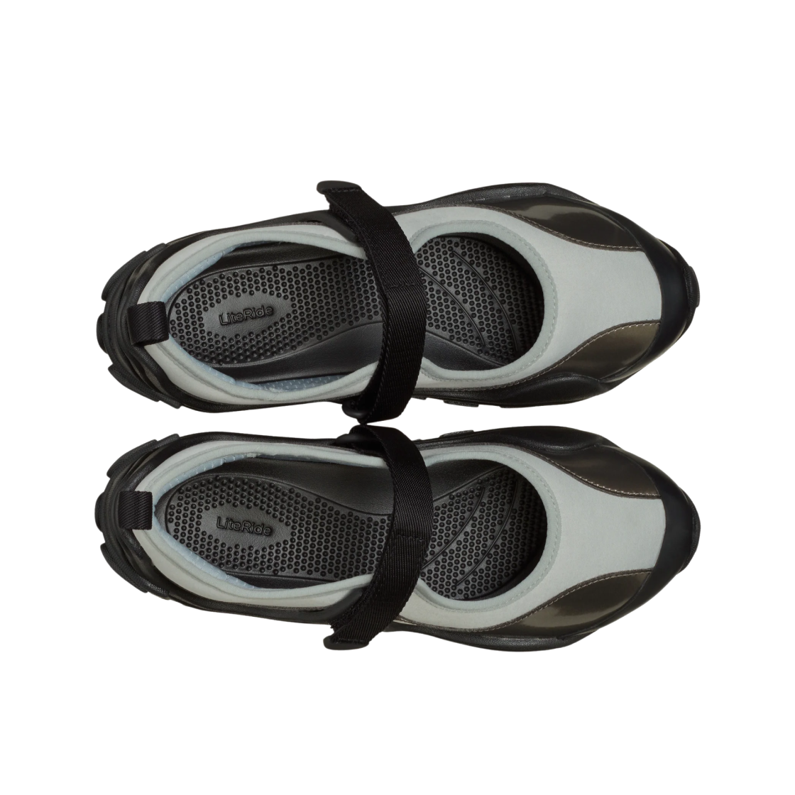 (W) 크록스 테레 발레코어 블랙 실버 메탈릭((W) Crocs Terre Ballet Core Black Silver Metallic) - 2