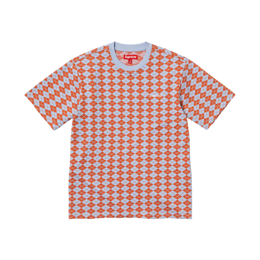 Supreme Diamond Jacquard S/S Top Blue - 25SS