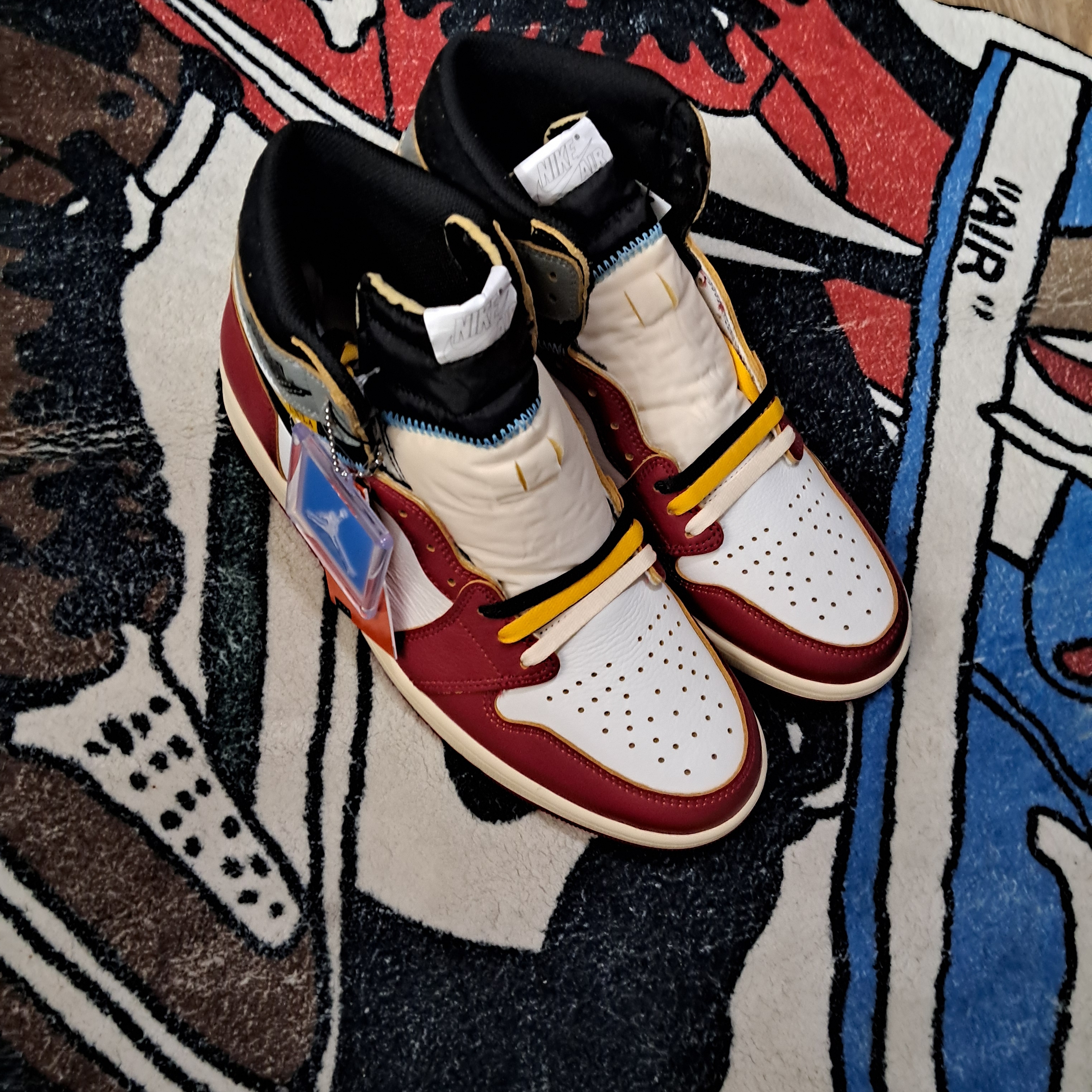 Jordan 1 x Union Retro High OG Chicago Shadow 착용 스타일 - 1