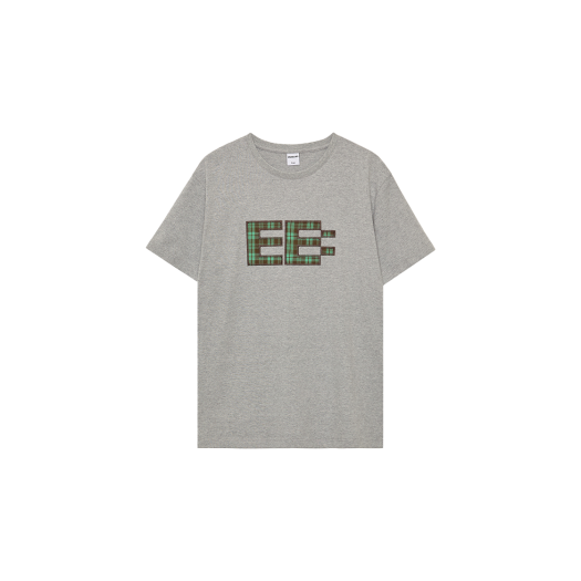 252PLBTOP010 Enzoblues Pixel Logo Boxy T-shirt Grey