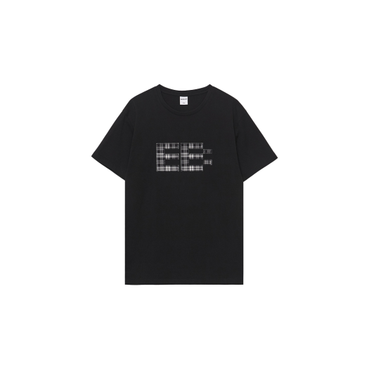 252PLBTOP001 Enzoblues Pixel Logo Boxy T-shirt Black