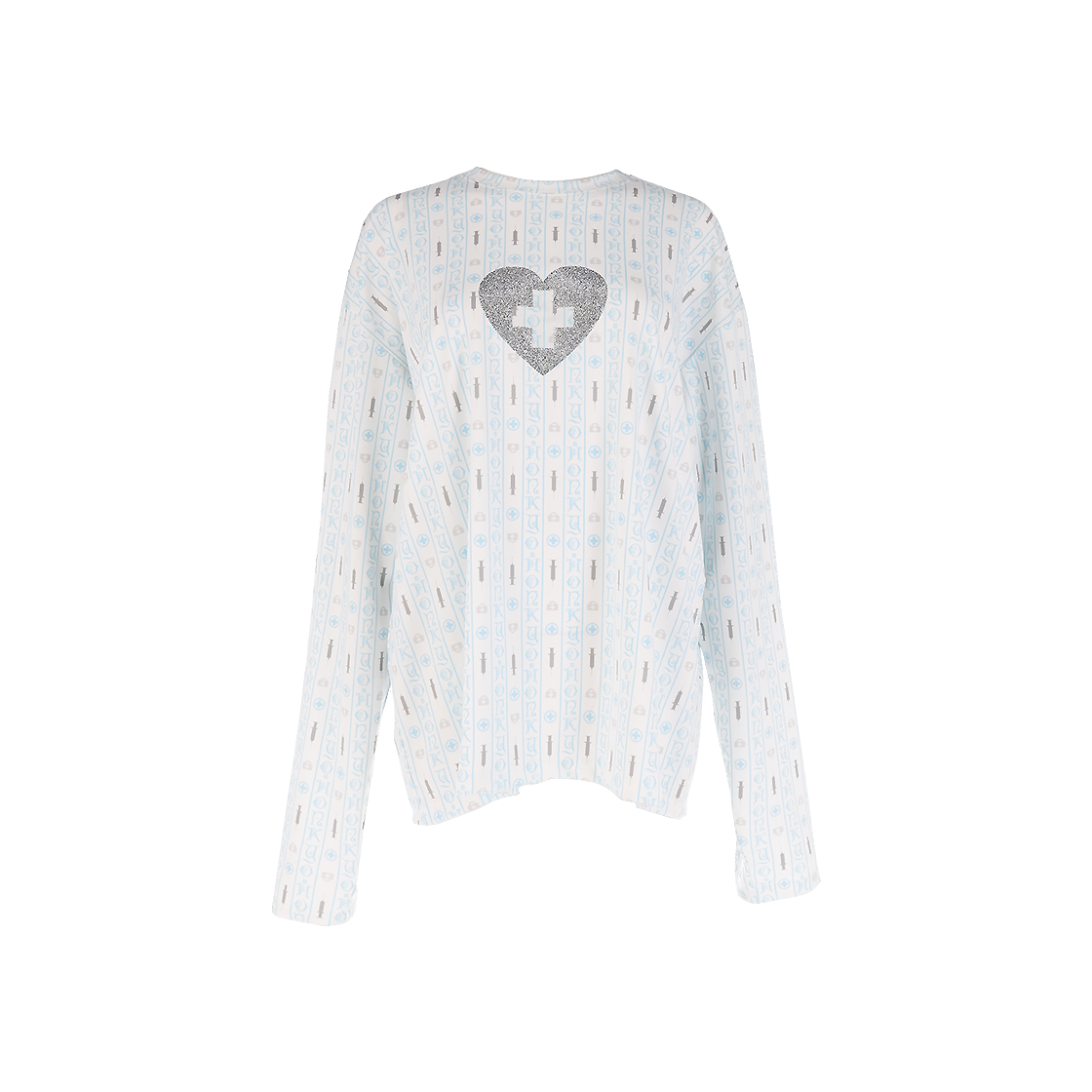 HKSS25007 Honkyo Over Long Sleeve Top Hospitality White
