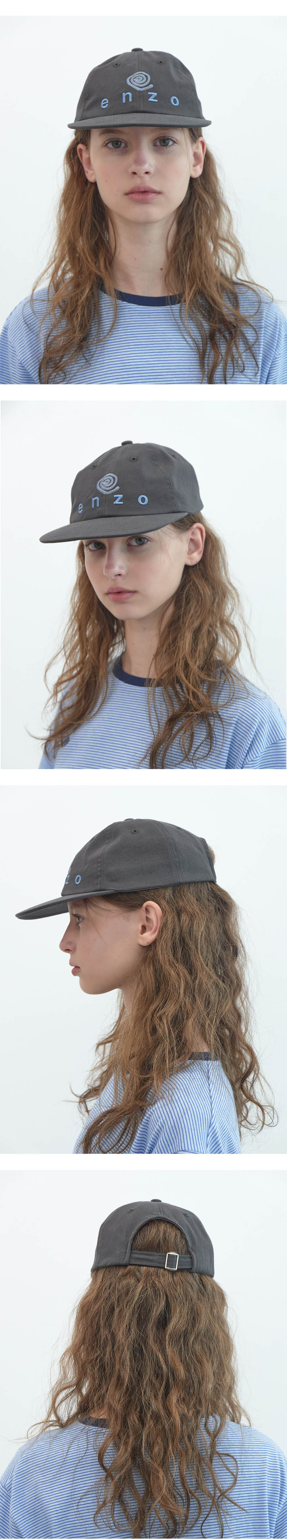 【ENZO BLUES】Eddy Logo Cotton Cap キャップ MUSINSA公式 | ENZO BLUES Eddie Logo Cotton Cap (Charcoal)
