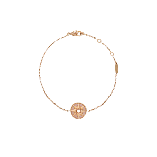 JRDV95003 Dior Rose des Vents Bracelet 18K Rose Gold Diamond Pink Opal