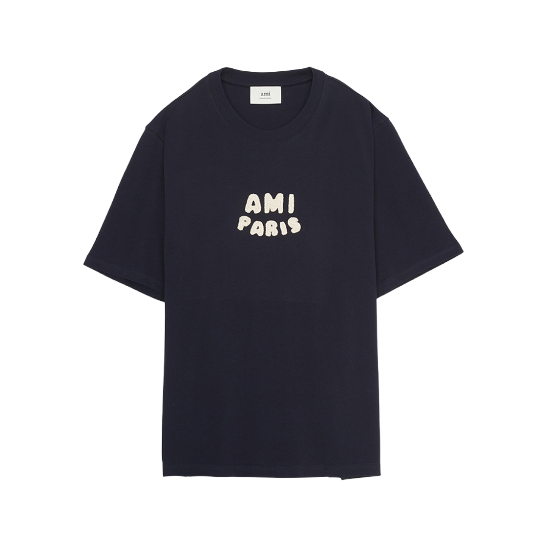 아미 숏슬리브 티셔츠 네이비(AMI Short Sleeve T-Shirt Navy)