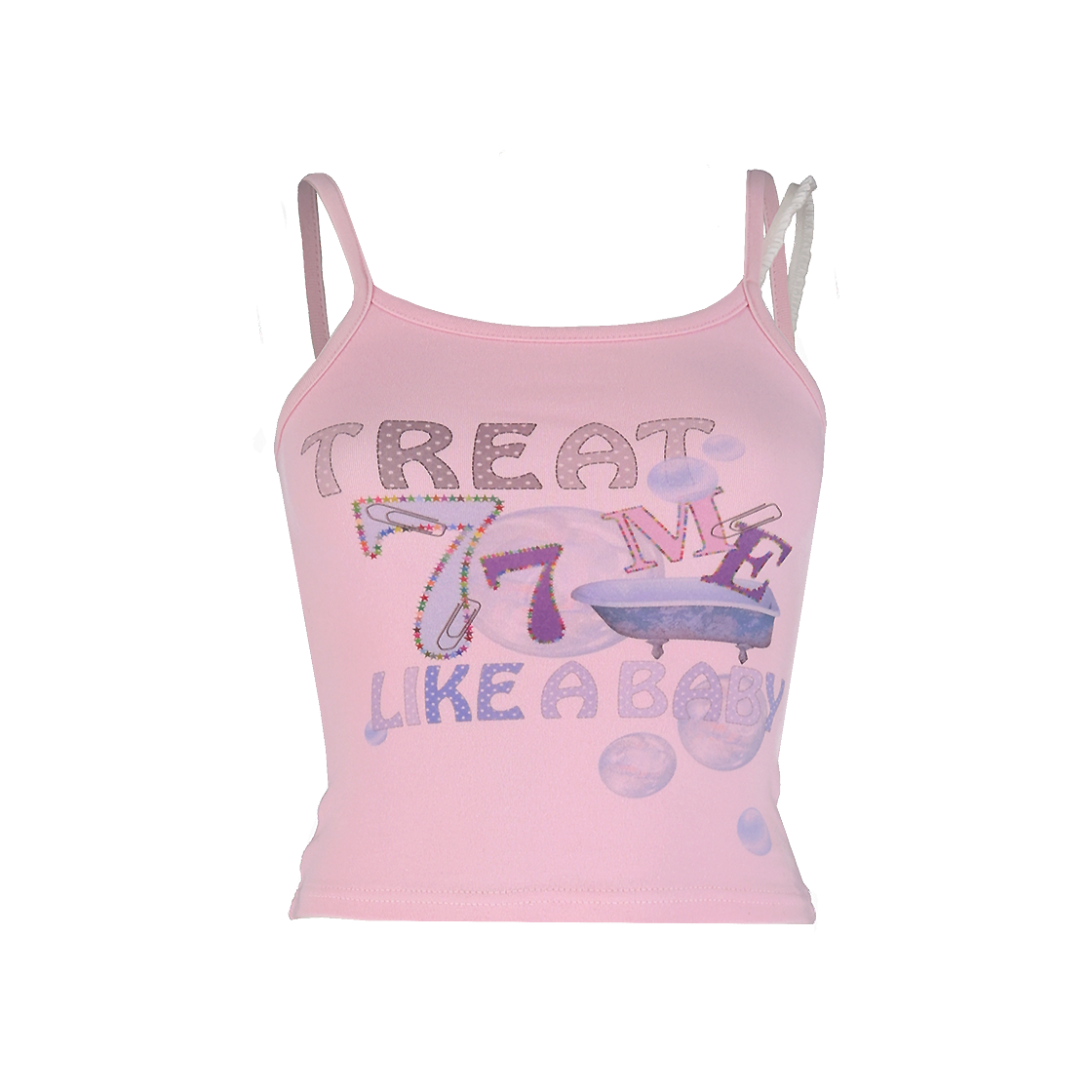 HKSS25011 Honkyo Double Strap Sleeveless Baby Pink