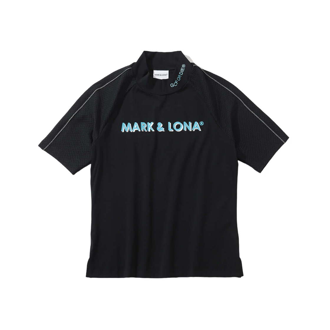 MLW-5A-AA02 (W) Mark & Lona Golf Wear Altima 1/4 Sleeves Mock Neck Black